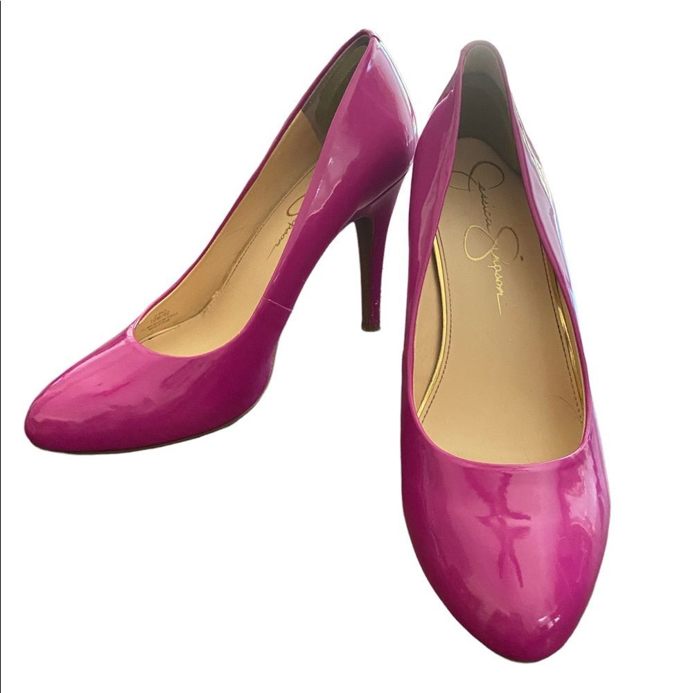 Jessica Simpson Fuchsia Glossy Heels